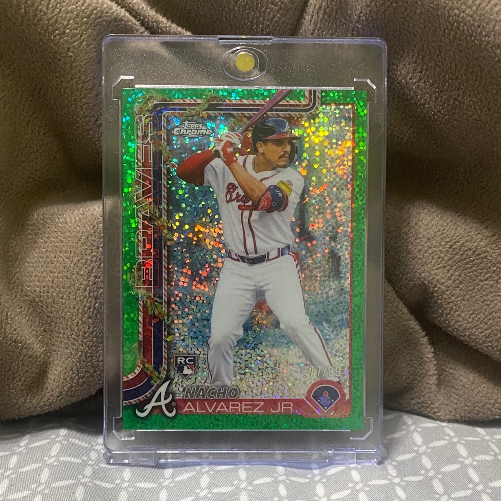 2024 Topps Chrome Holiday Nacho Alvarez JR Rookie Green /99!!